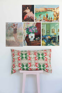 Art print set with Dorothy Pelargonium pillowcase