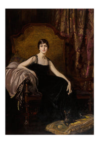 ArtPrint 18.3 Portrait of a woman in a black dress seated in a chair