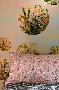 Australian birds pillowcase set with floral design