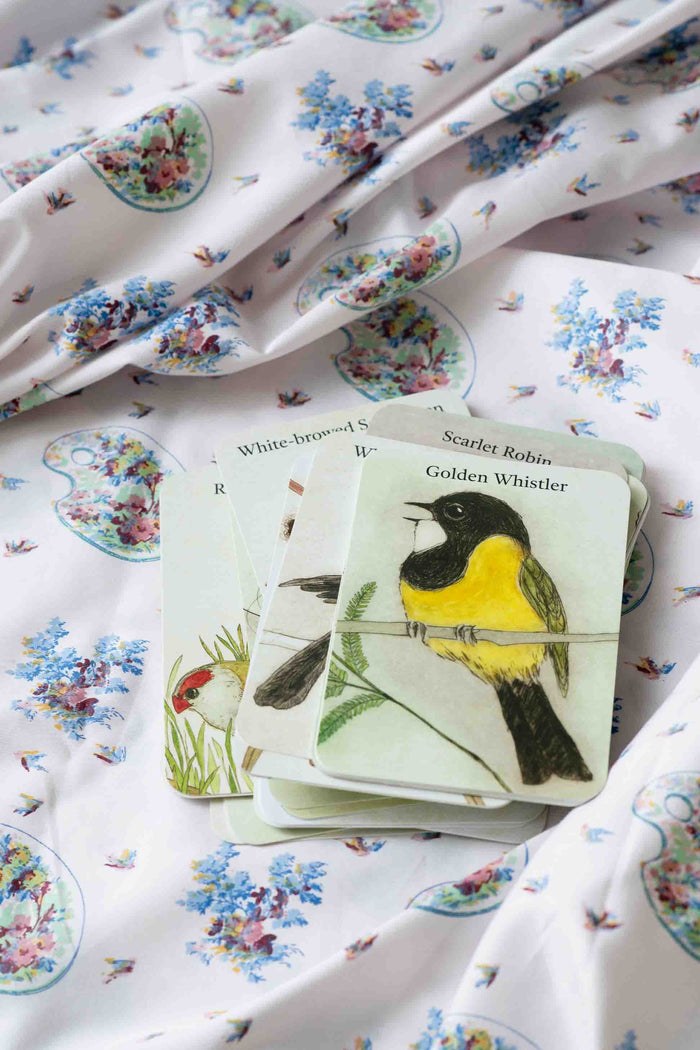 Cards featuring Scarlet Robin, Golden Whistler