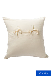 Italian View back cushion cover with bows