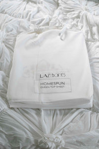 LAZYBONES Homespun Queen Top Sheet