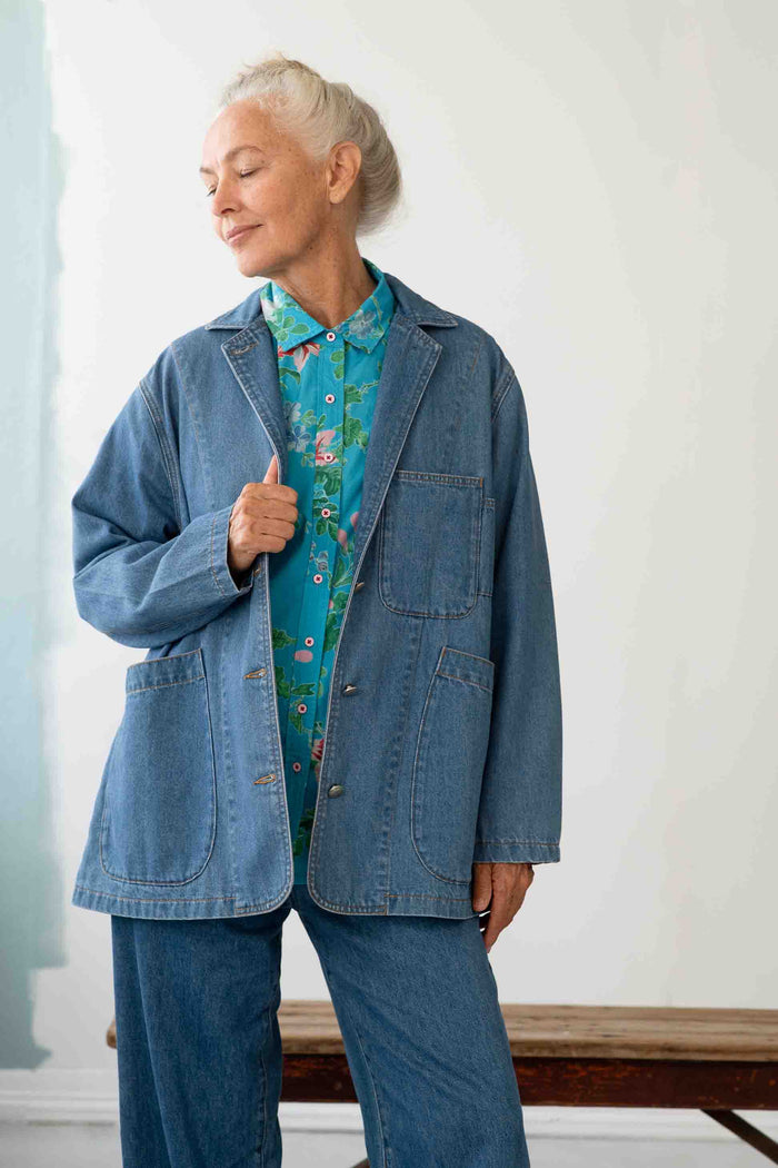 Lauren Bluesette jacket on woman