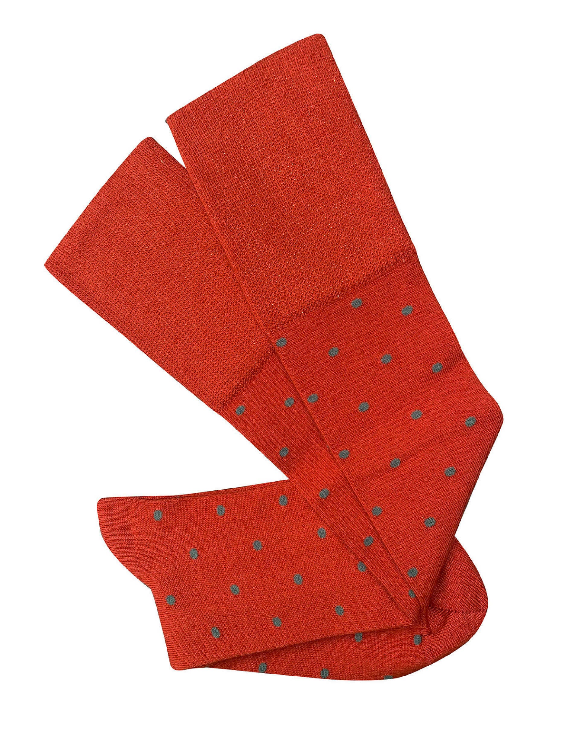 Dotty Cotton Socks Paprika