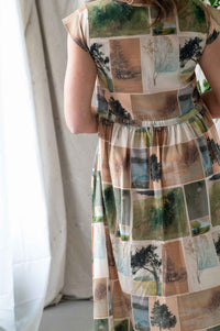 Heidi Nature Studies dress with landscape print