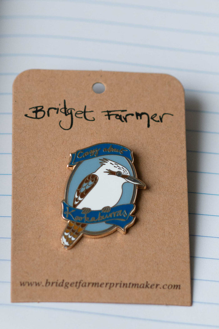 Kookaburra pin by Bridget Farmer