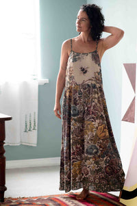 Woman in Love Grows Wild floral slip dress
