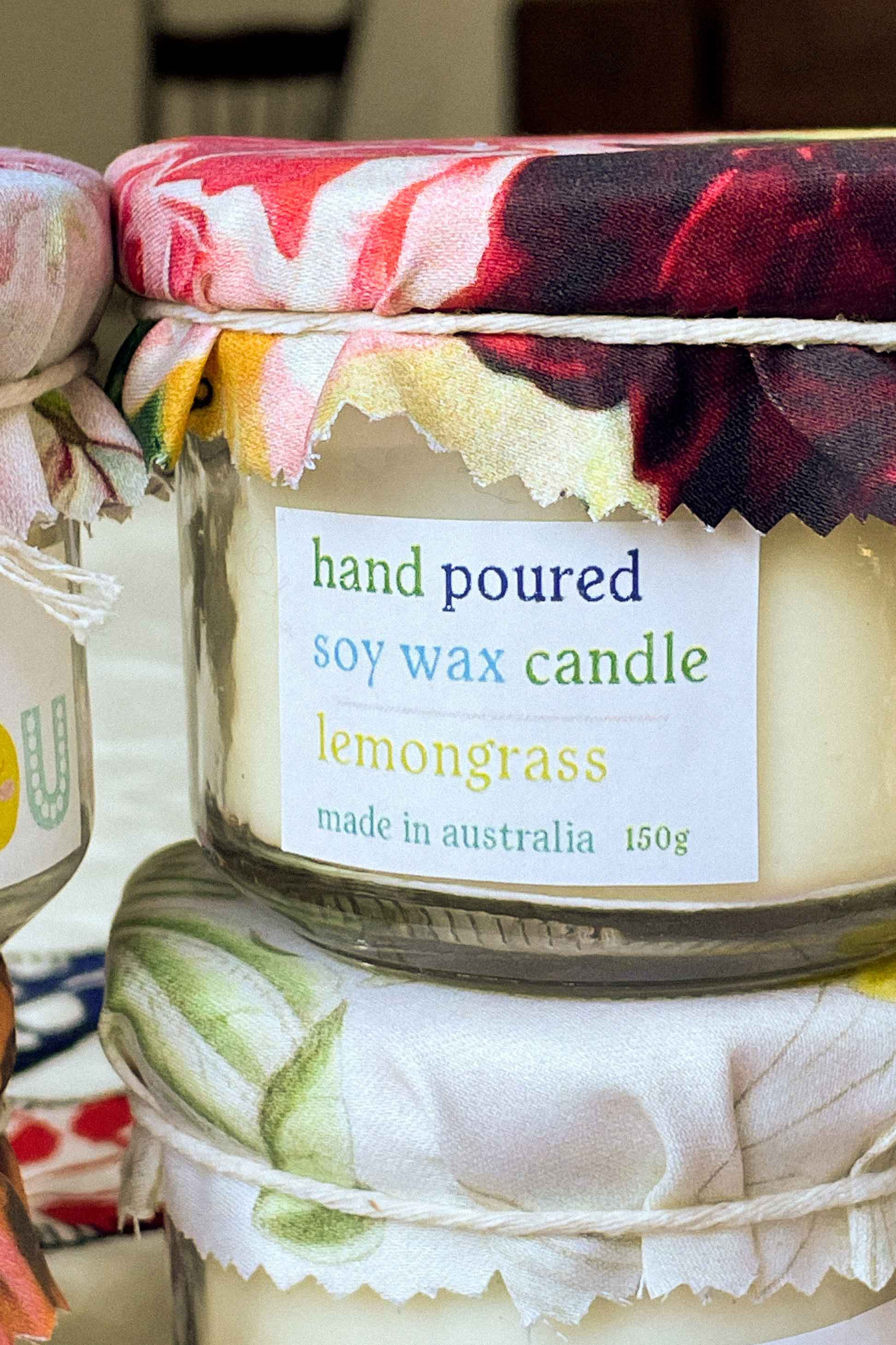 Lemongrass soy wax candle, ThankyouCandle_IMG_2469-2