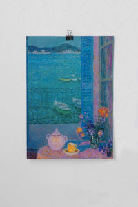 Art print of seascape, view from window, DSC5090