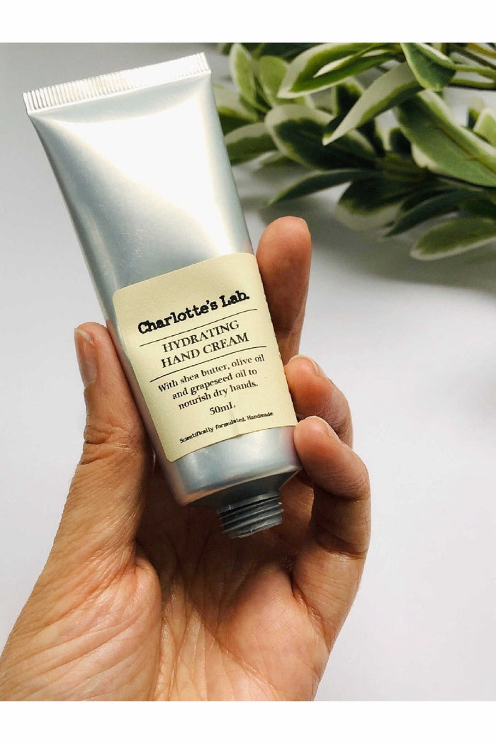 Charlotte's Lab Hydrating Hand Cream in hand