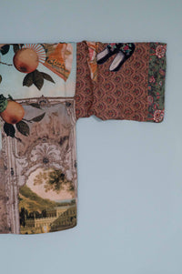 Kimono with fruit and floral pattern