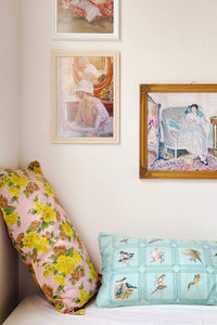 Art print In The Boudoir with pillows.
