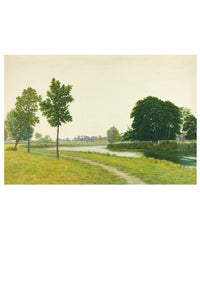scenic landscape with trees and a path.