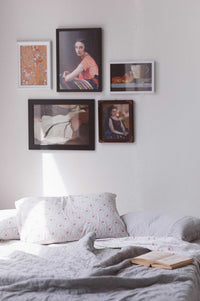 Art Prints, Seville Garden Quilt, Vienna Sheet Set, framed art, bedroom decor.