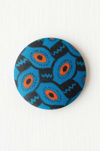 Blue and orange patterned magnet, All Sorts design.