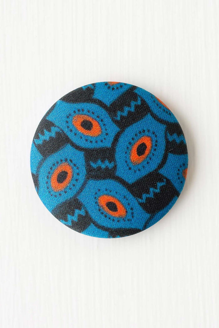 Blue and orange patterned magnet, All Sorts design.
