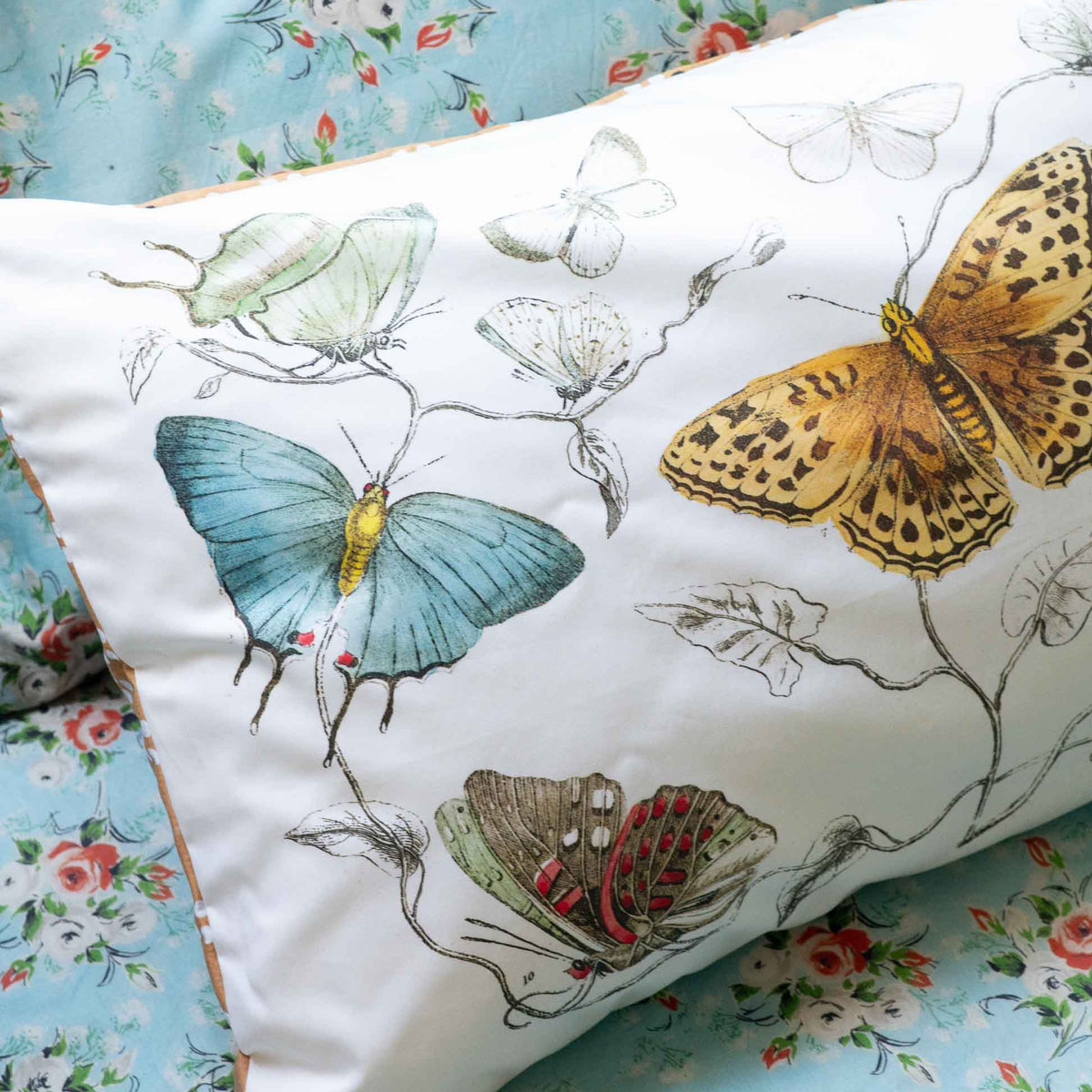 Vintage Style & Floral Pillowcases Made with Organic Cotton