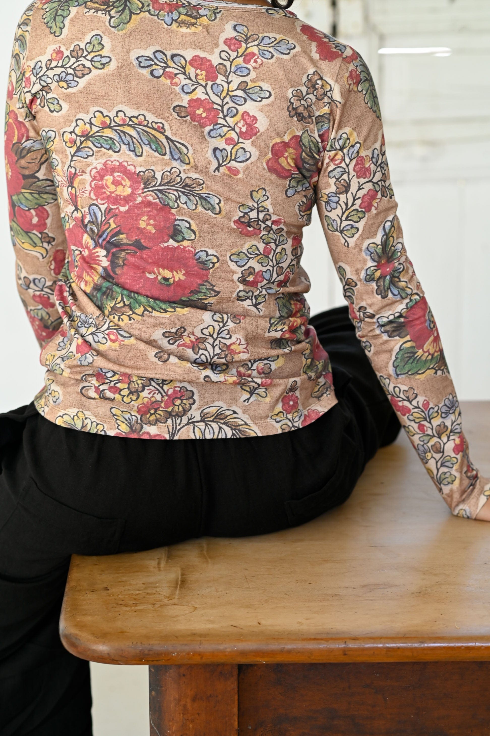 Ally Tee Tan Floral