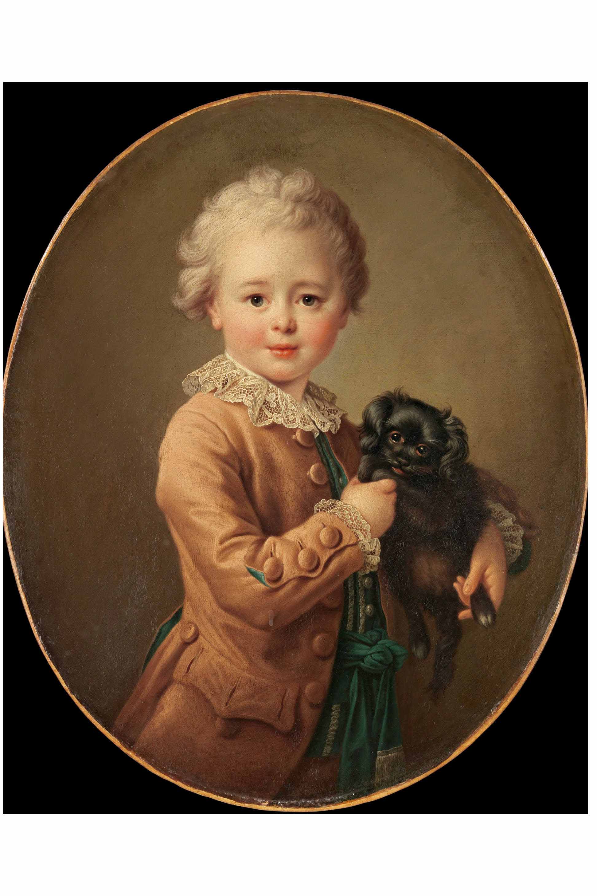 Art Print - Boy with Spaniel