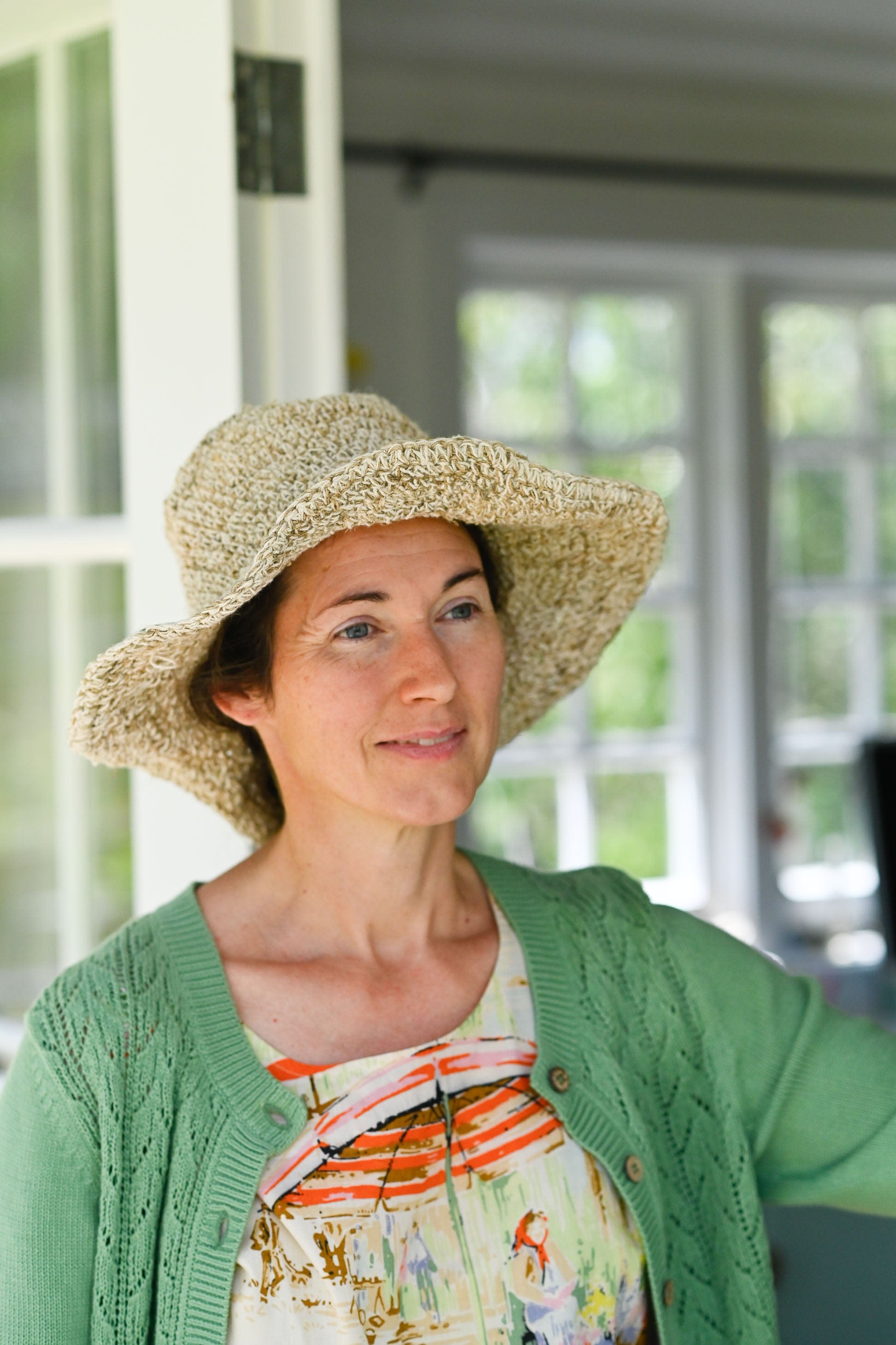 Polly Handwoven Foldable Hat in Natural