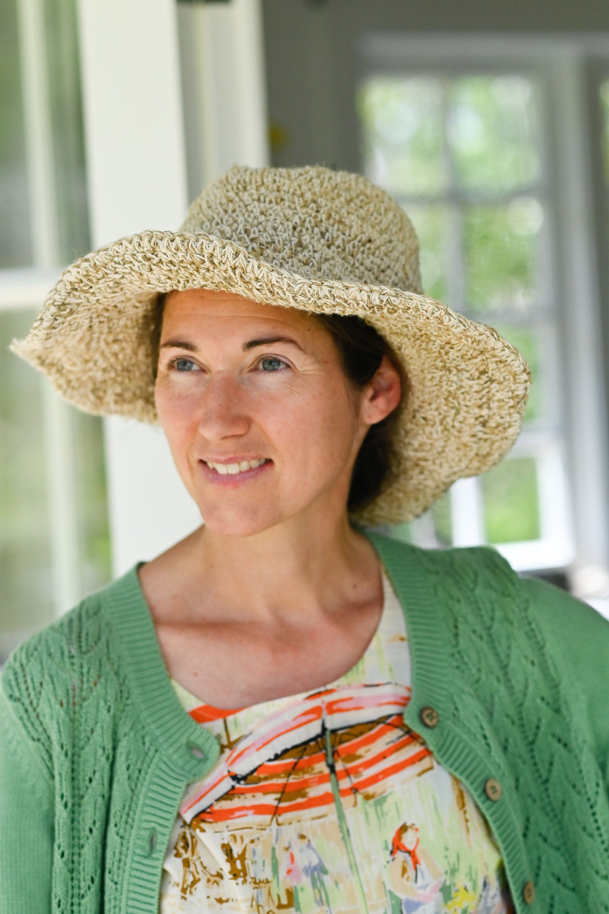 Polly Handwoven Foldable Hat in Natural
