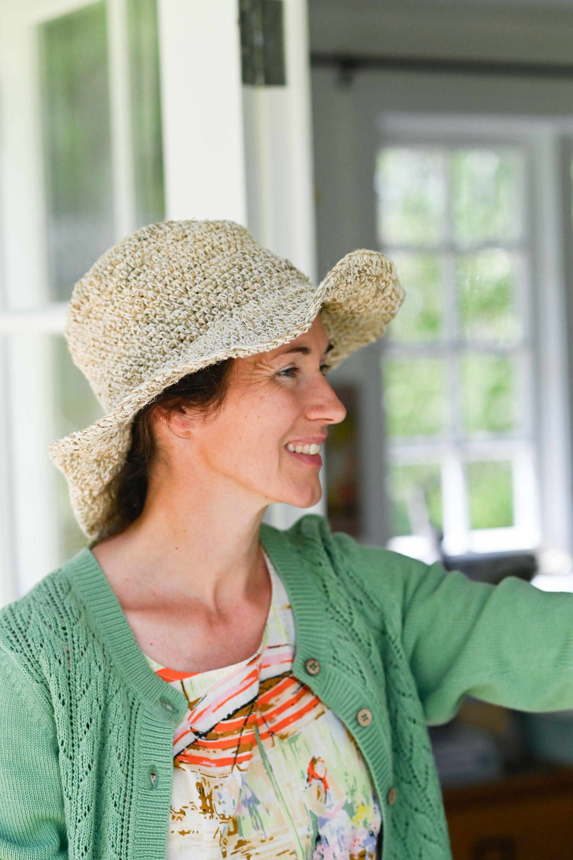Polly Handwoven Foldable Hat in Natural