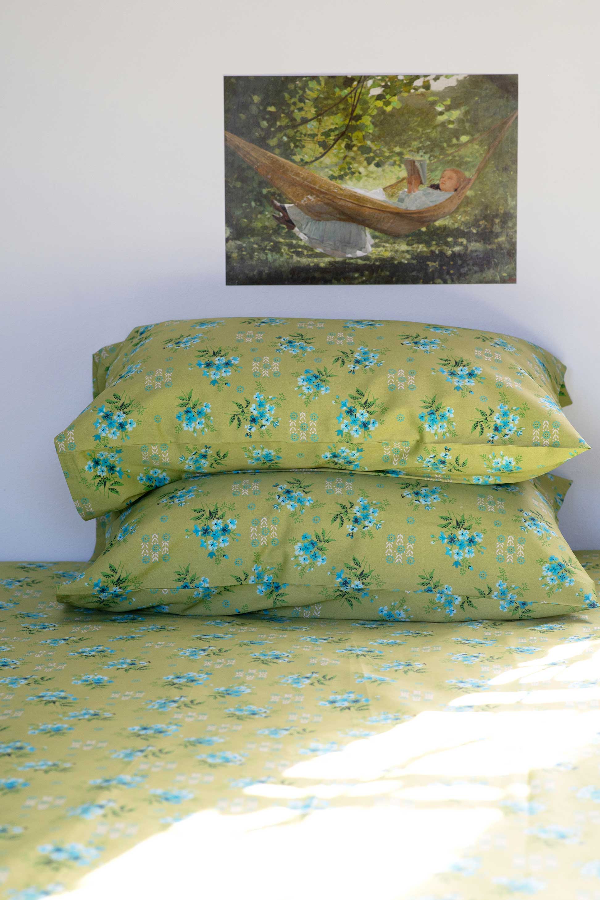 Pillowcase set in Avonlea Moss *organic cotton