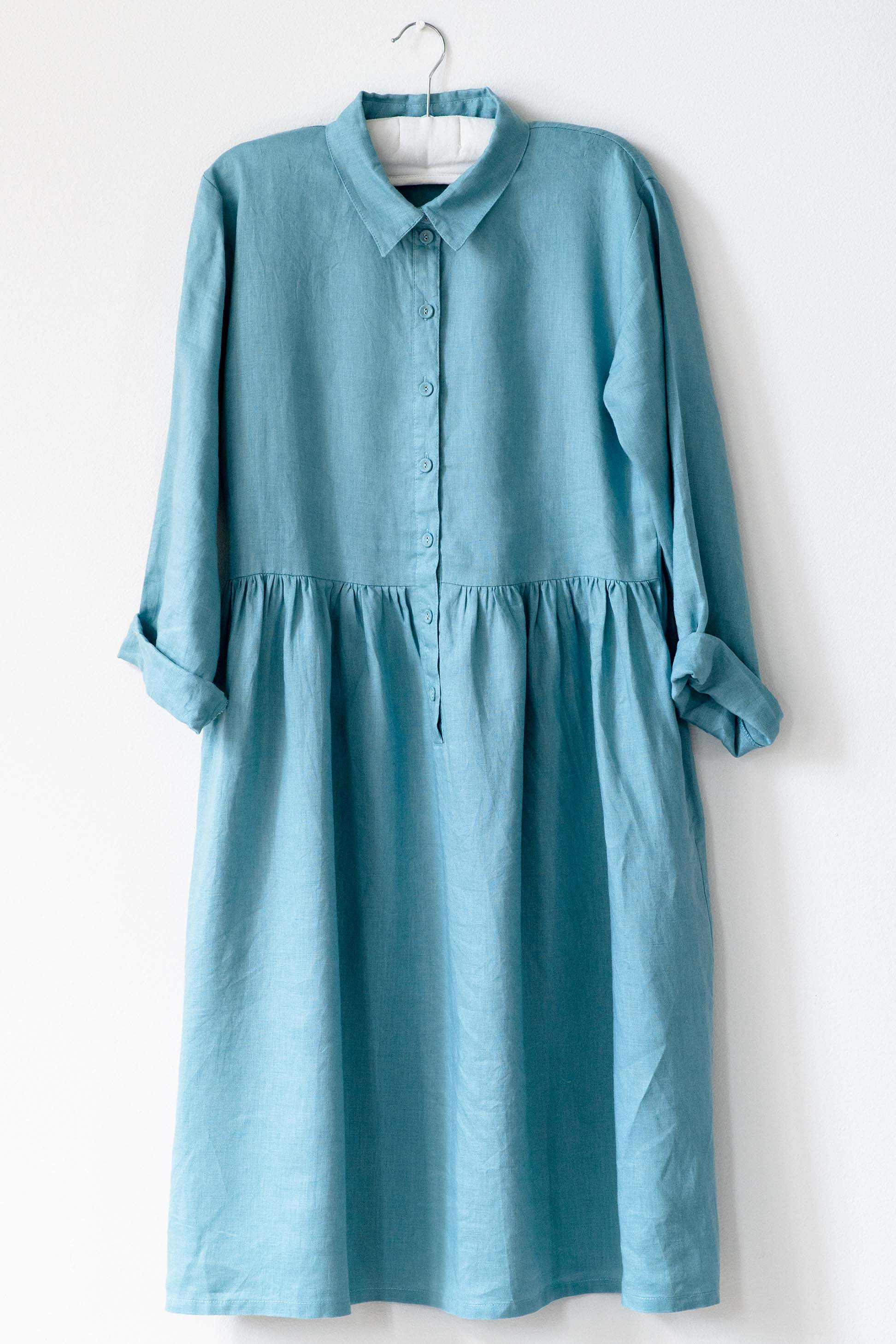 Becky dress Marine *Linen