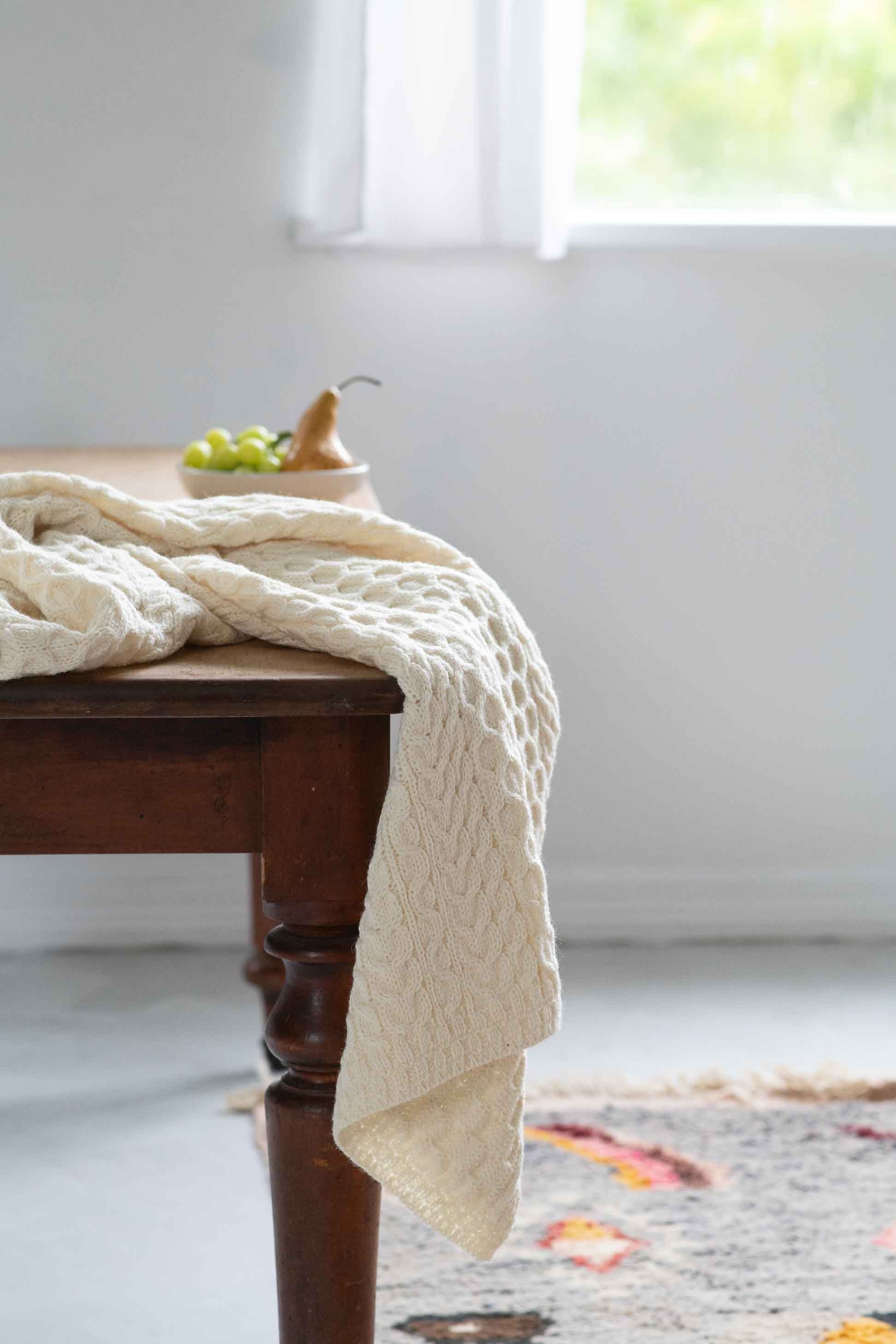 Bertra Wool Blanket Cream