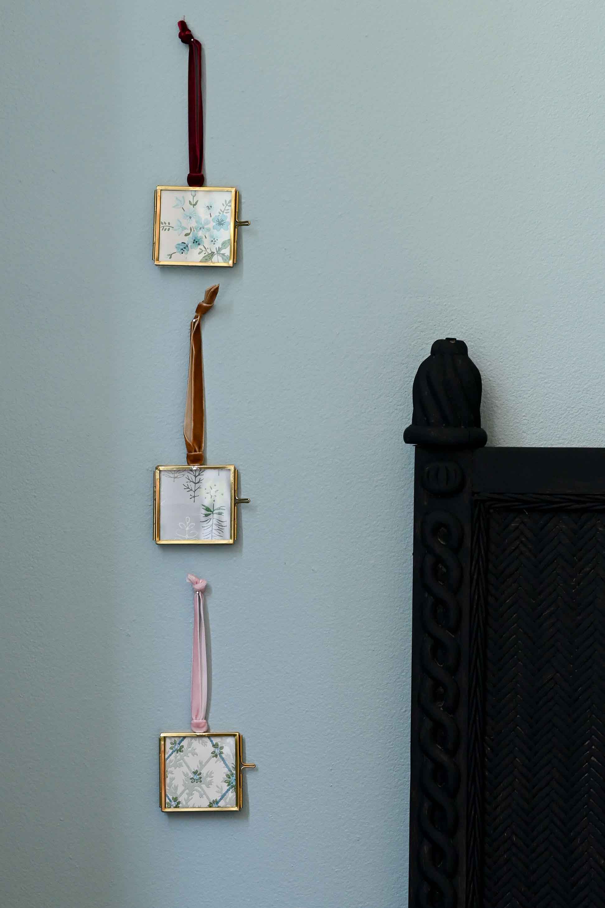 Mini Frame pink velvet