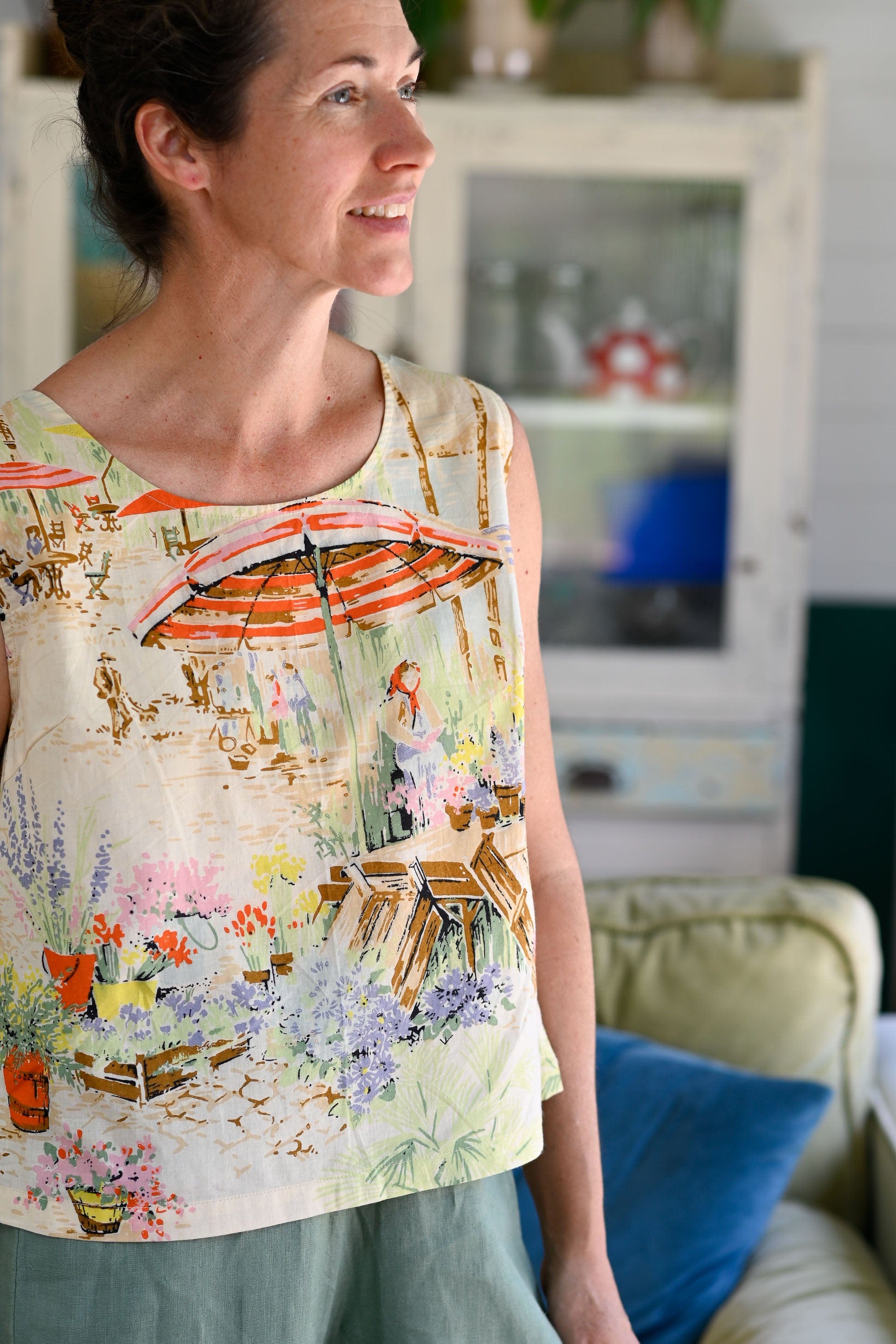 Bridget Cotton Top in Holiday