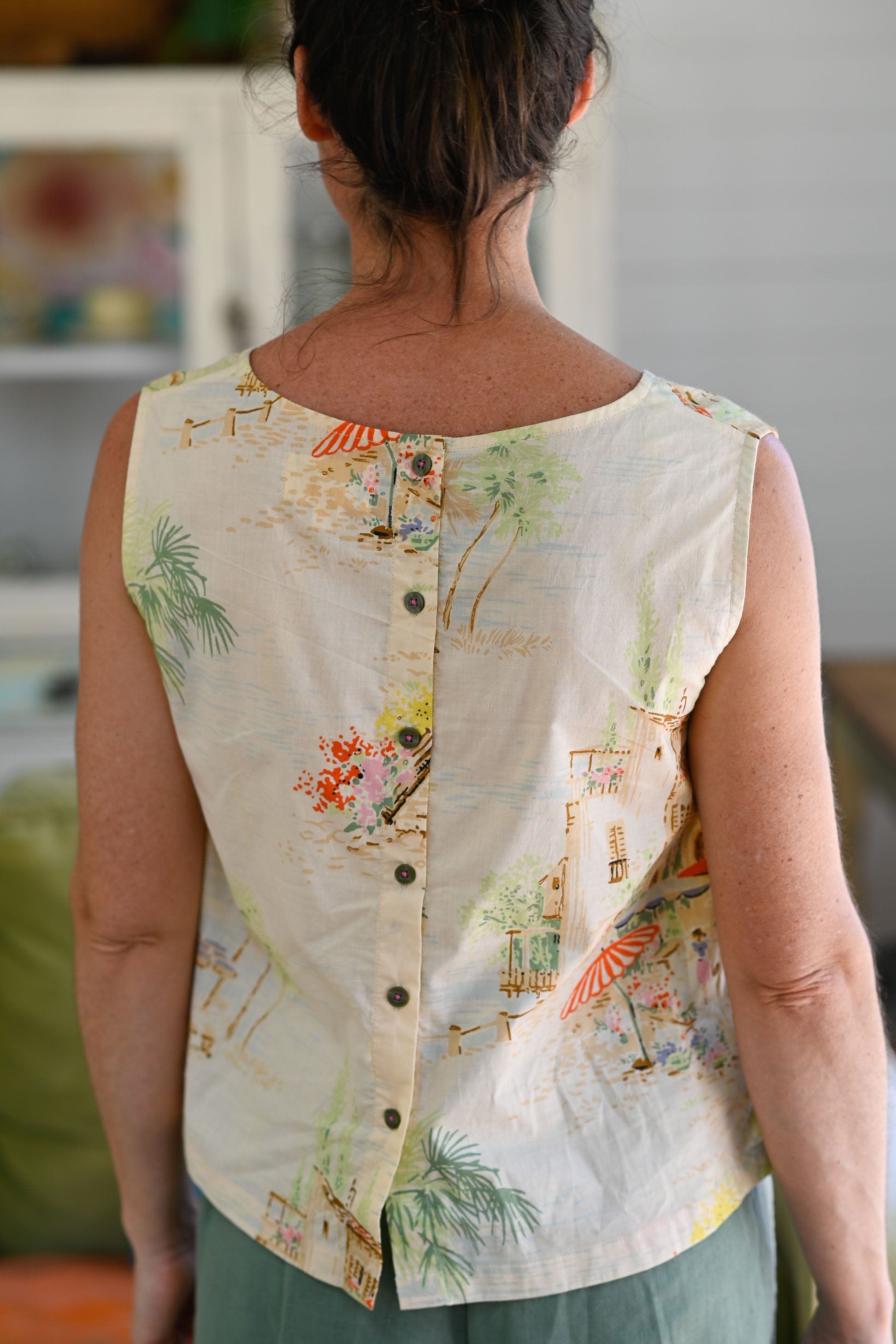 Bridget Cotton Top in Holiday