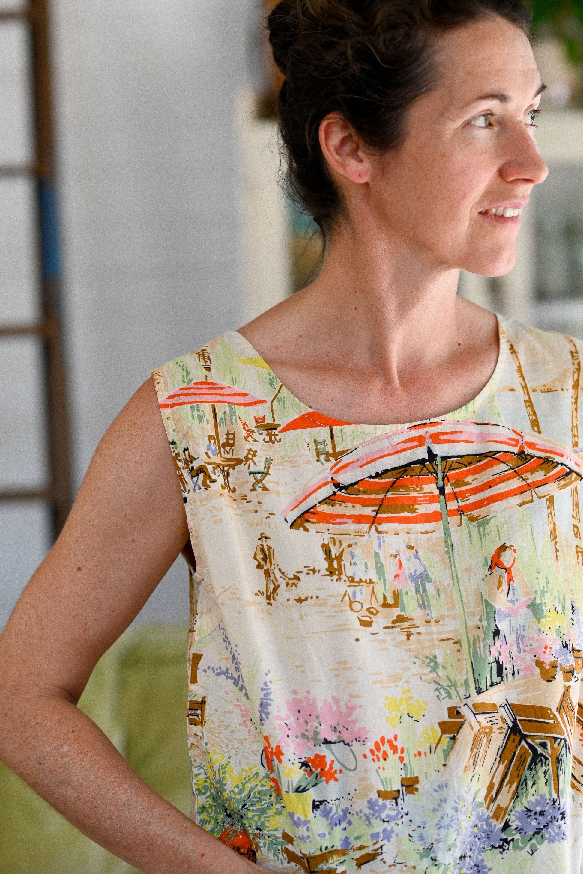 Bridget Cotton Top in Holiday