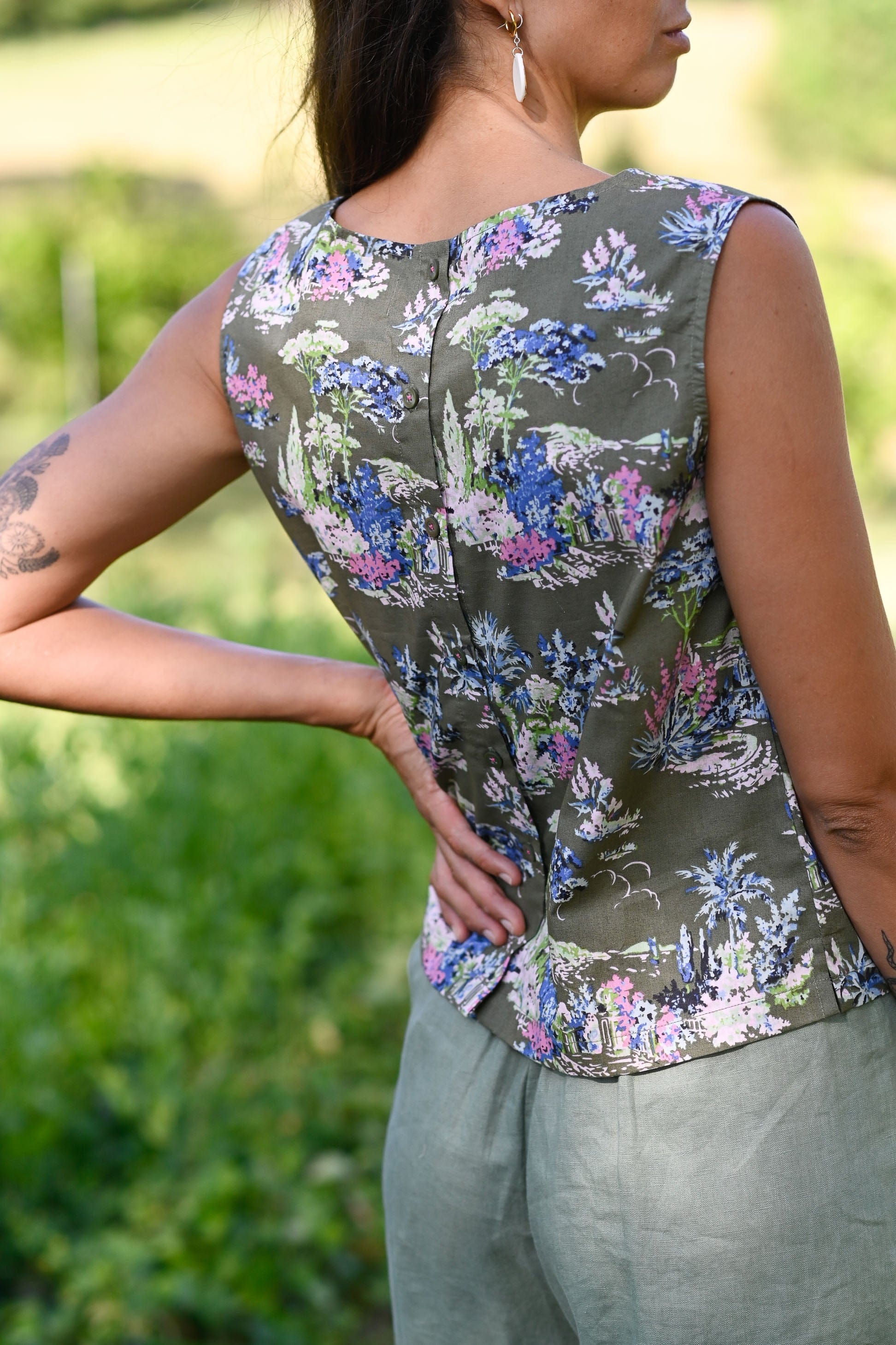 Bridget Cotton Top in Valencia