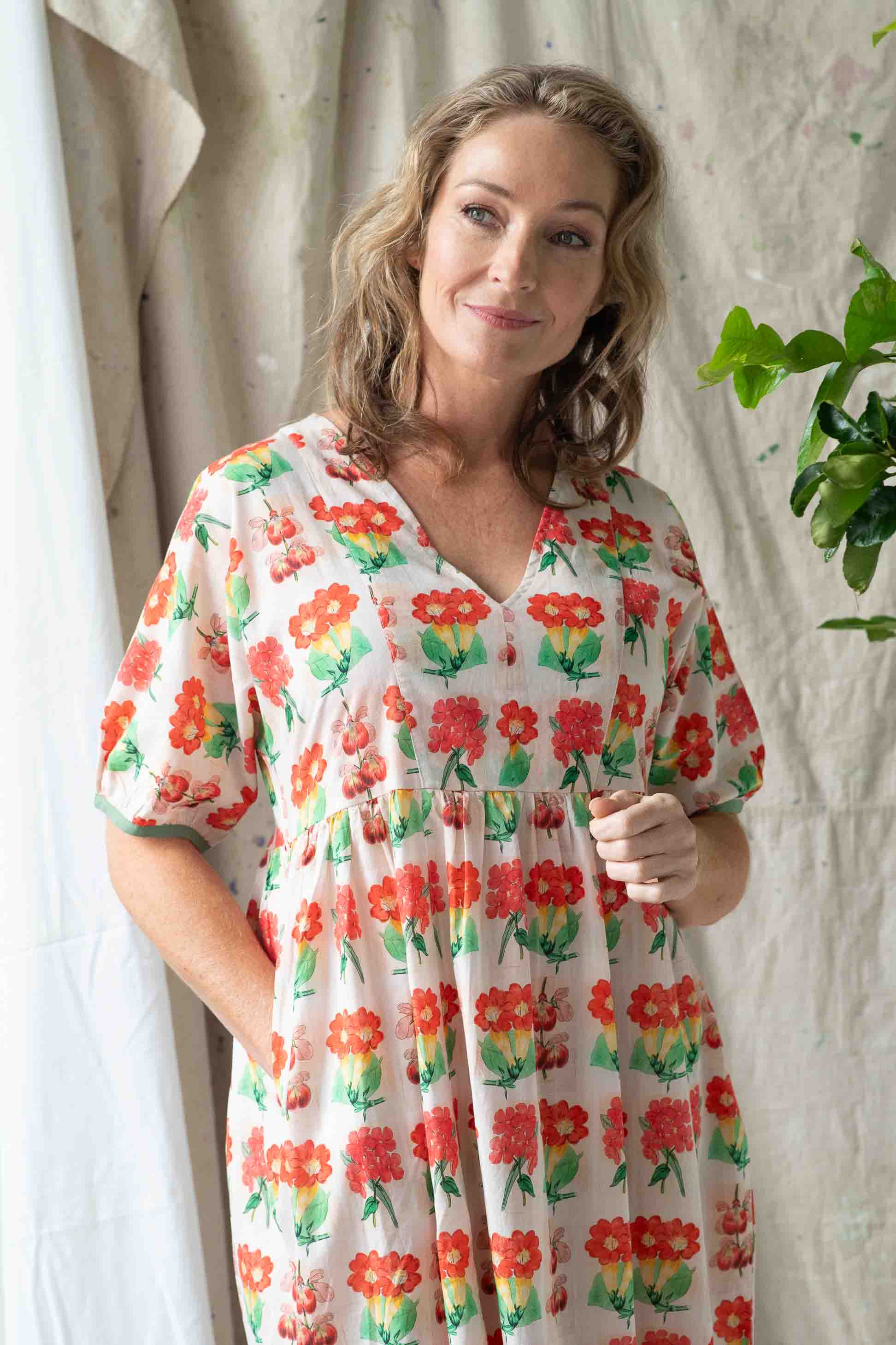 CeliaFlorabelle in floral dress