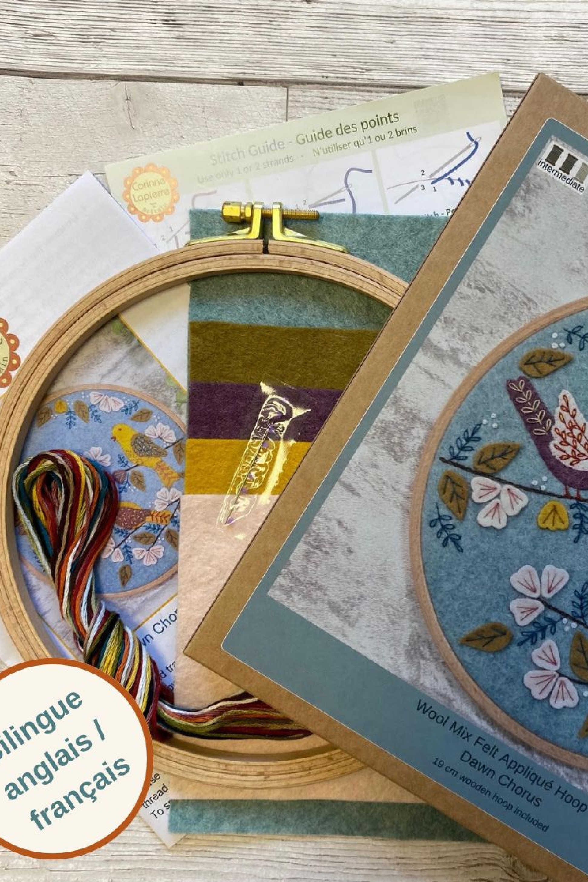 Dawn Chorus Embroidery Hoop Kit