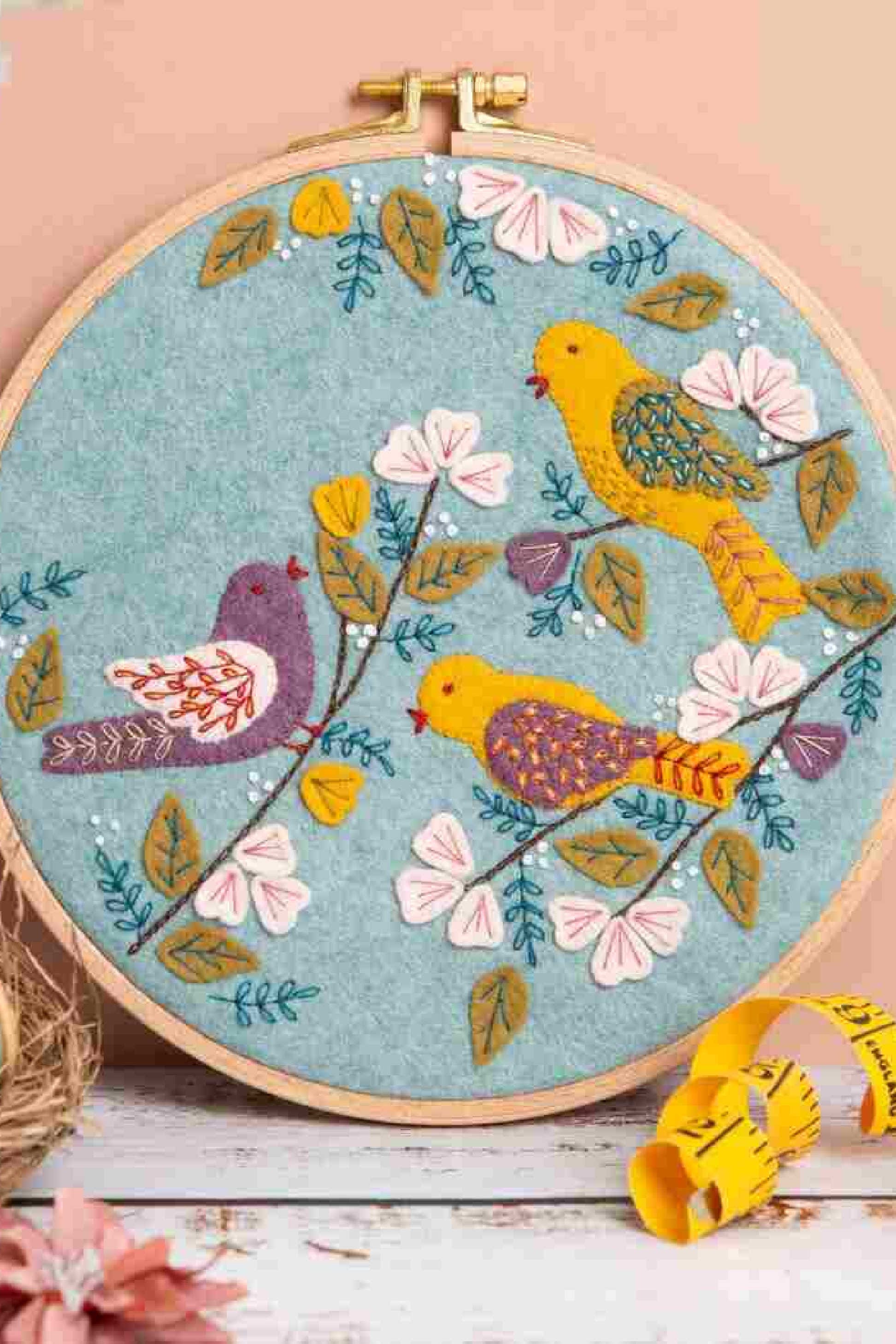 Dawn Chorus Embroidery Hoop Kit