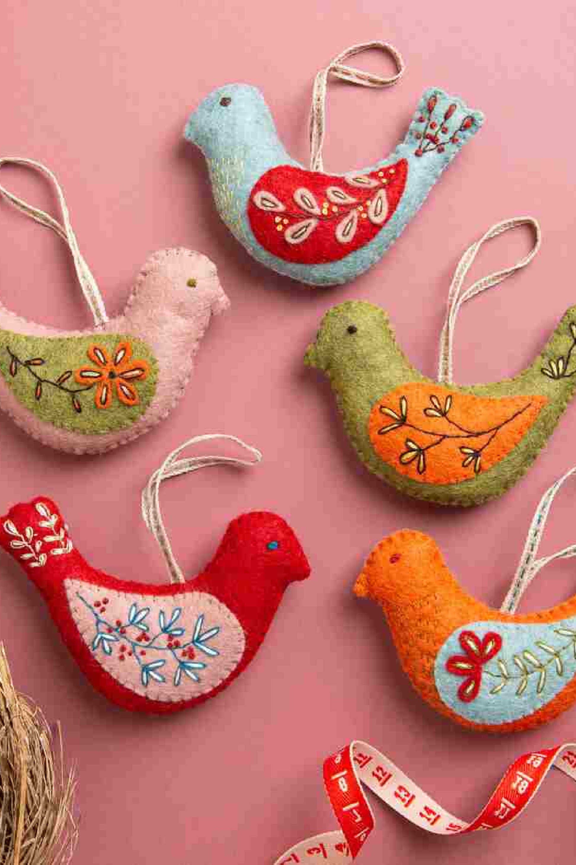 Folk Birds Felt Kit