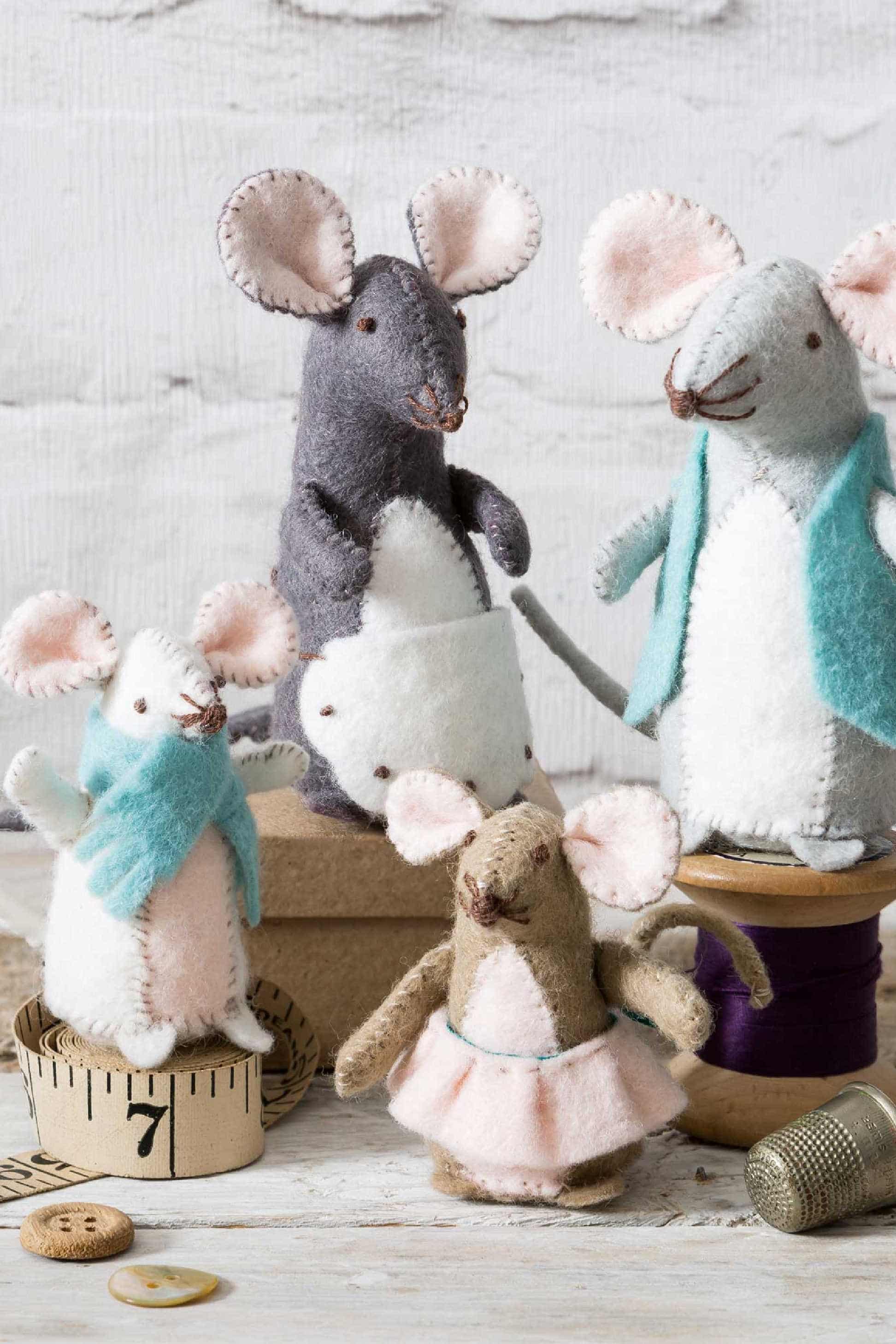 Mouse Family Felt Kit