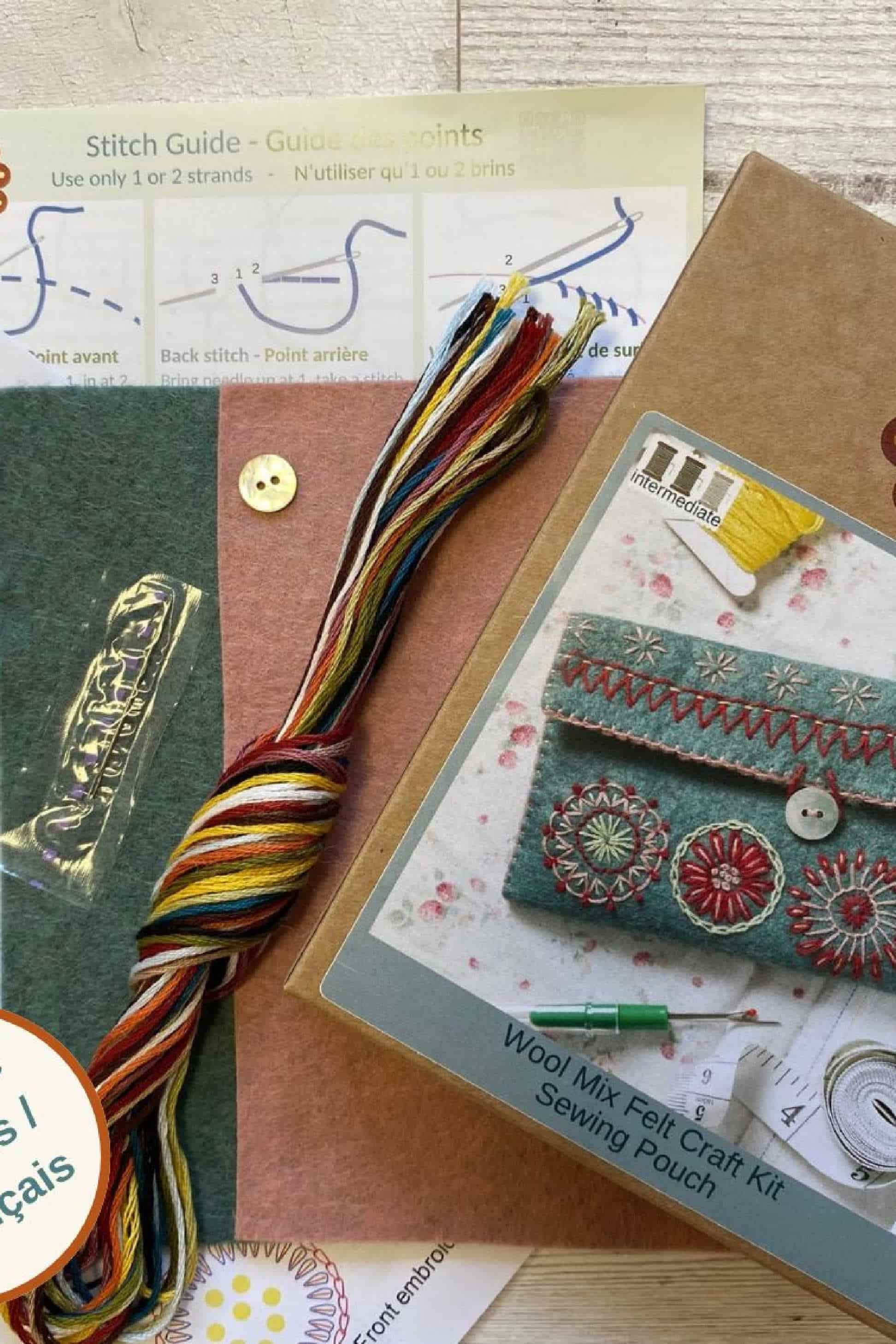 Sewing Pouch Felt Kit