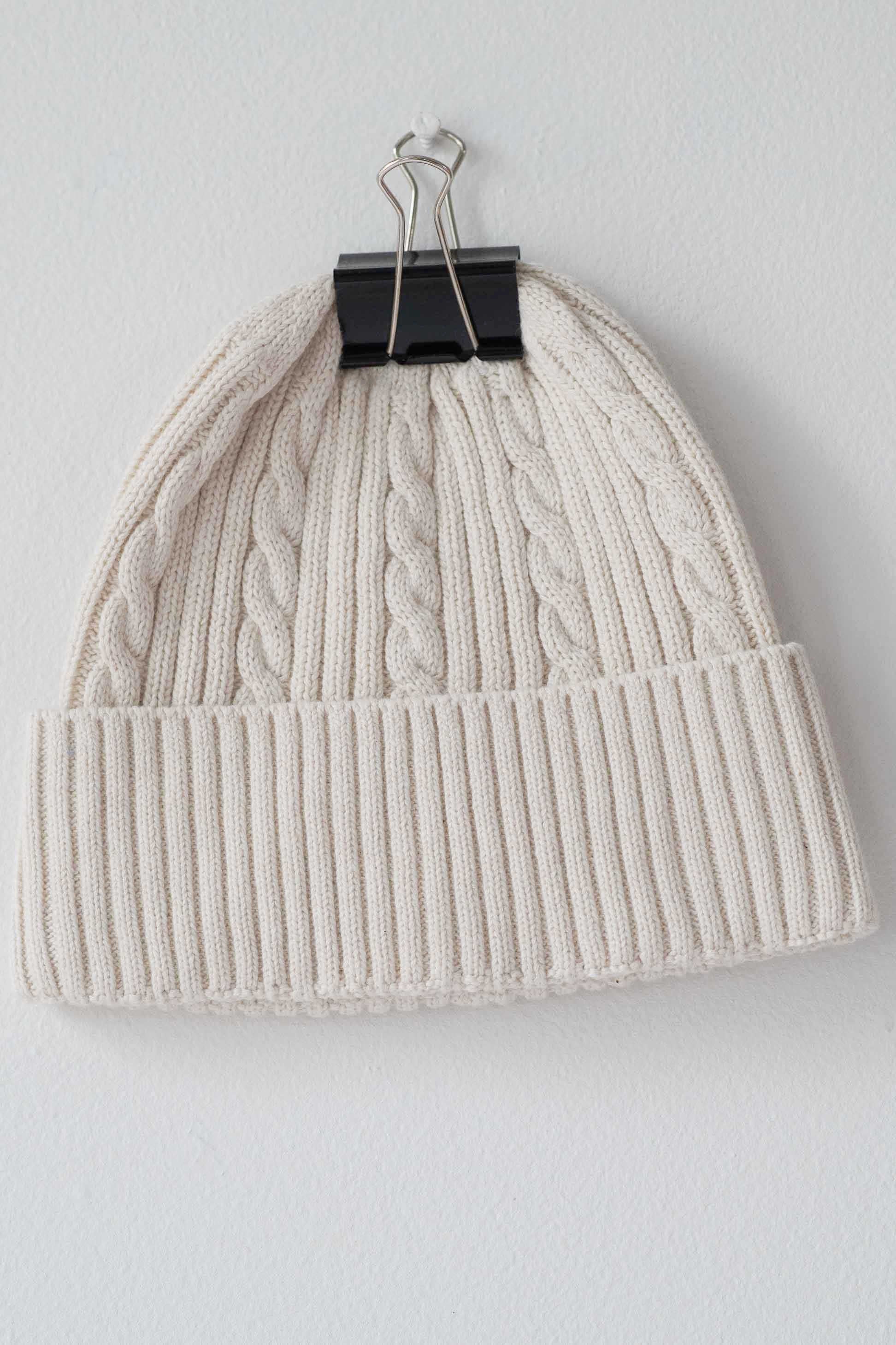 Cream Beanie *organic cotton