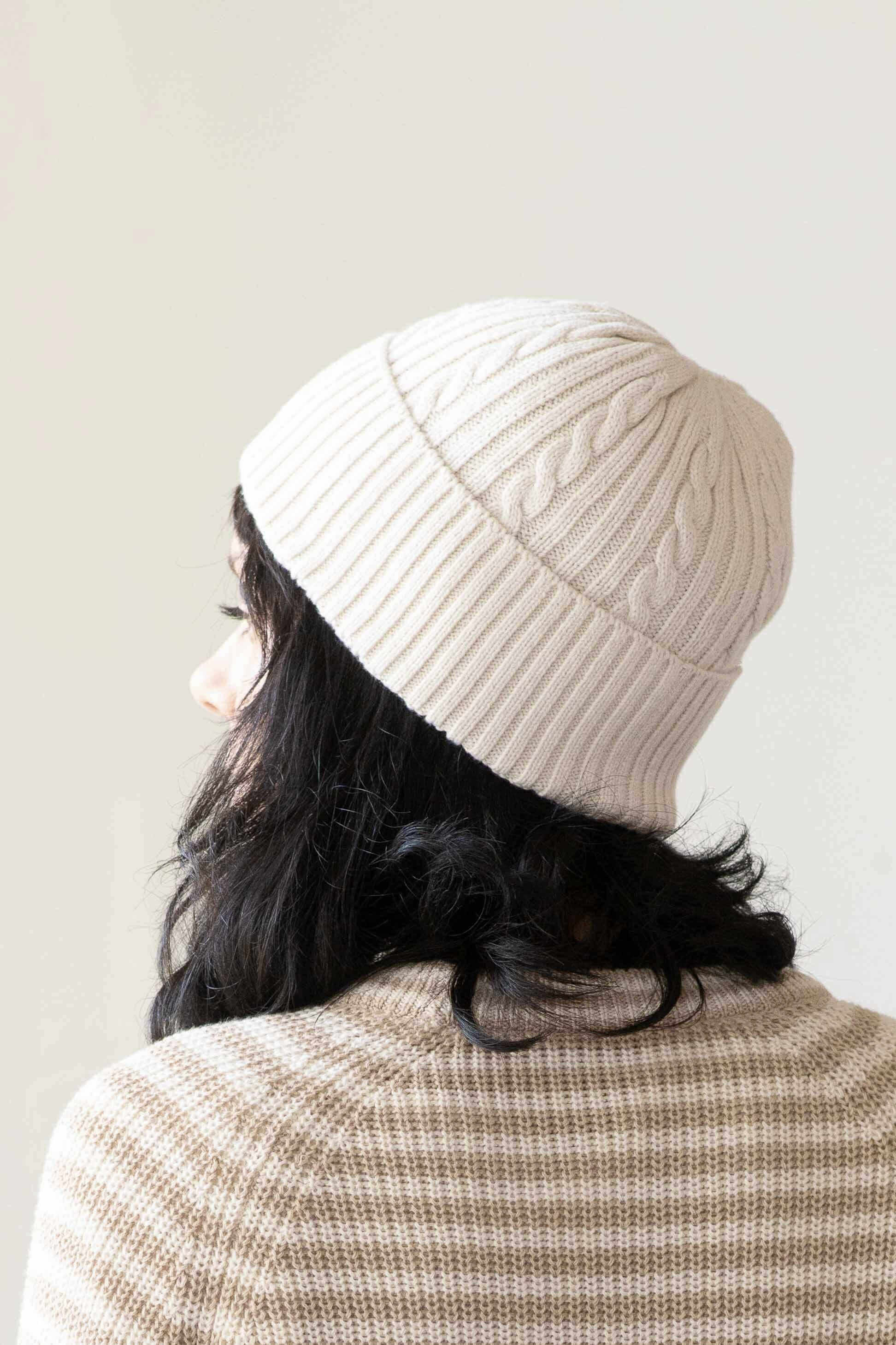 Cream Beanie *organic cotton