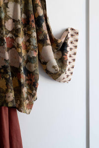 DSC0545 floral blouse with patterned sleeve