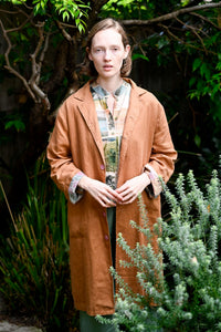 Jenna linen jacket in tan