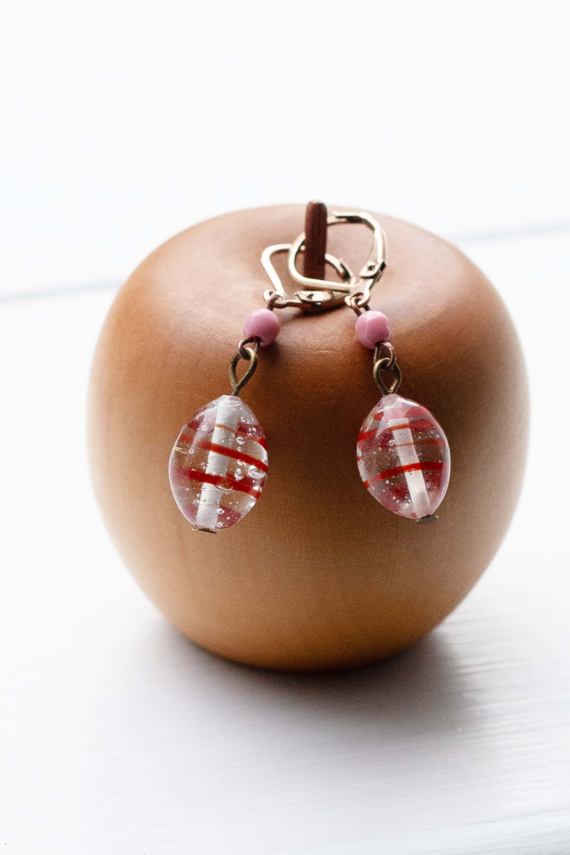 Red Swirl earrings