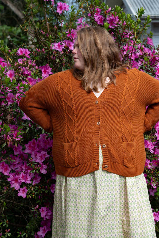 Charli Cardigan Rust