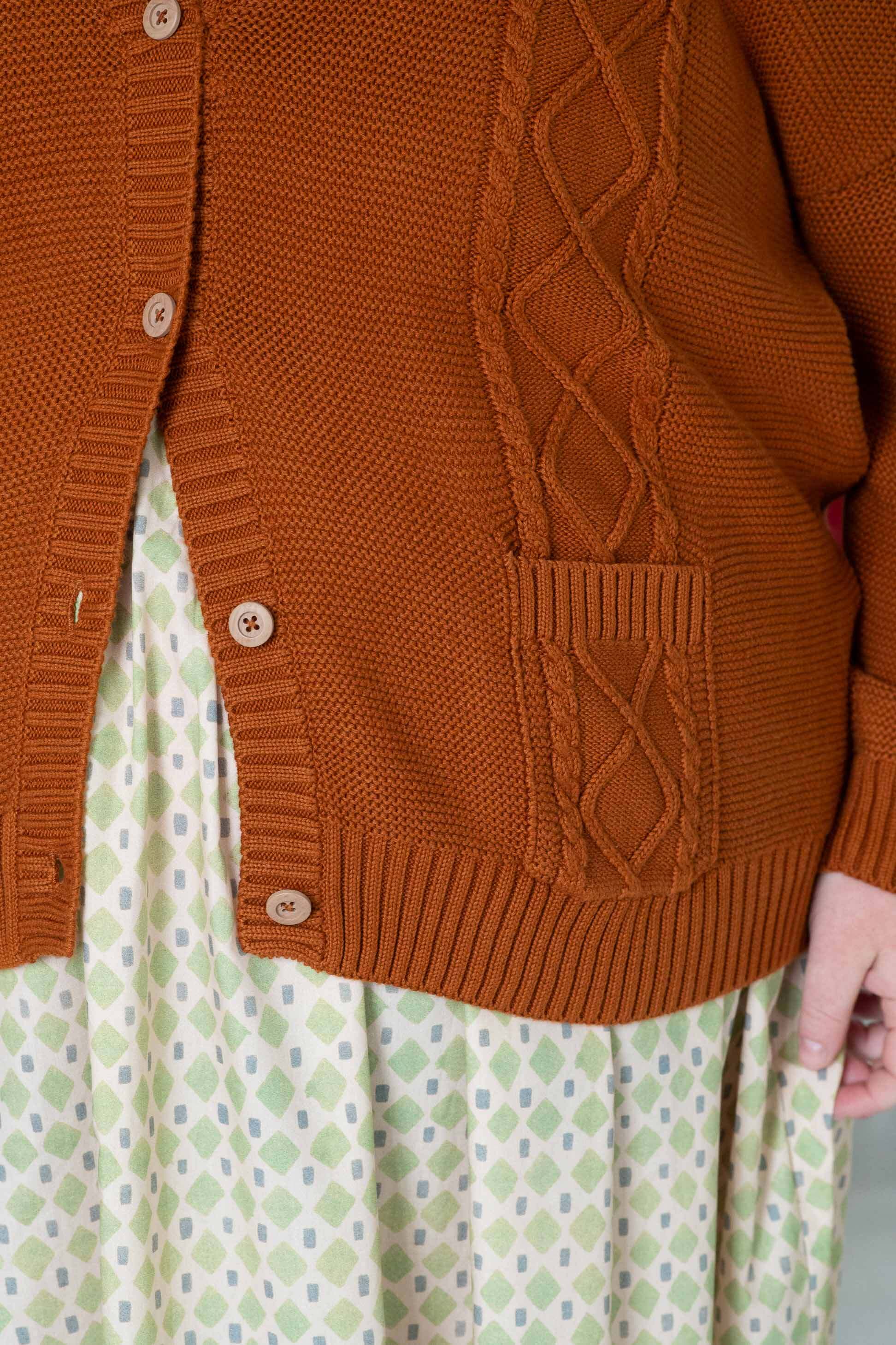 Charli Cardigan Rust