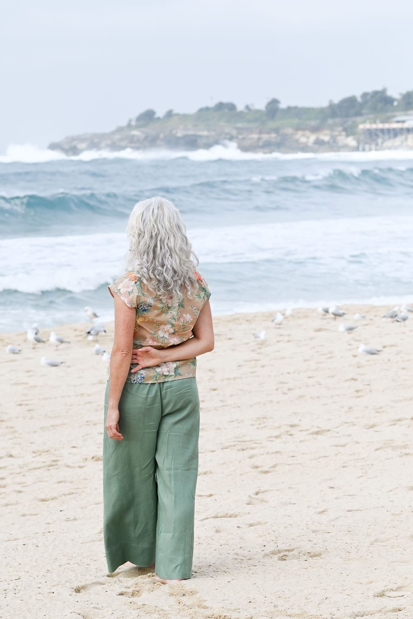 Ollie Linen Wide Leg Pant Mineral Green (Summer)