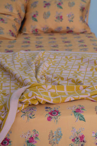 Daisy Throw Summerland Sheet Set - Floral Yellow Bedding
