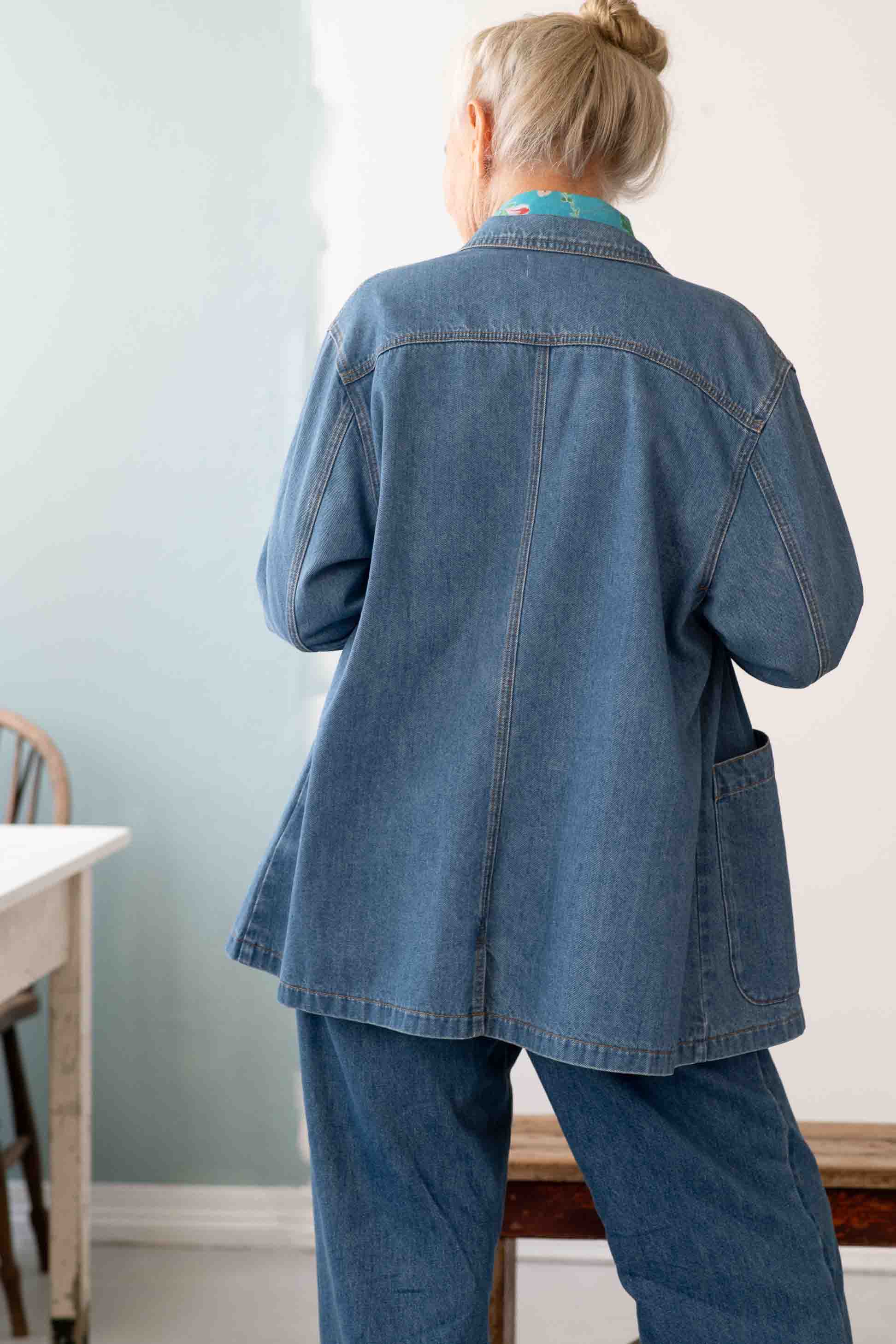 Lauren Bluesette denim jacket, back view